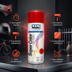 Tinta Spray Uso Geral 350ml Vermelho Tekbond
