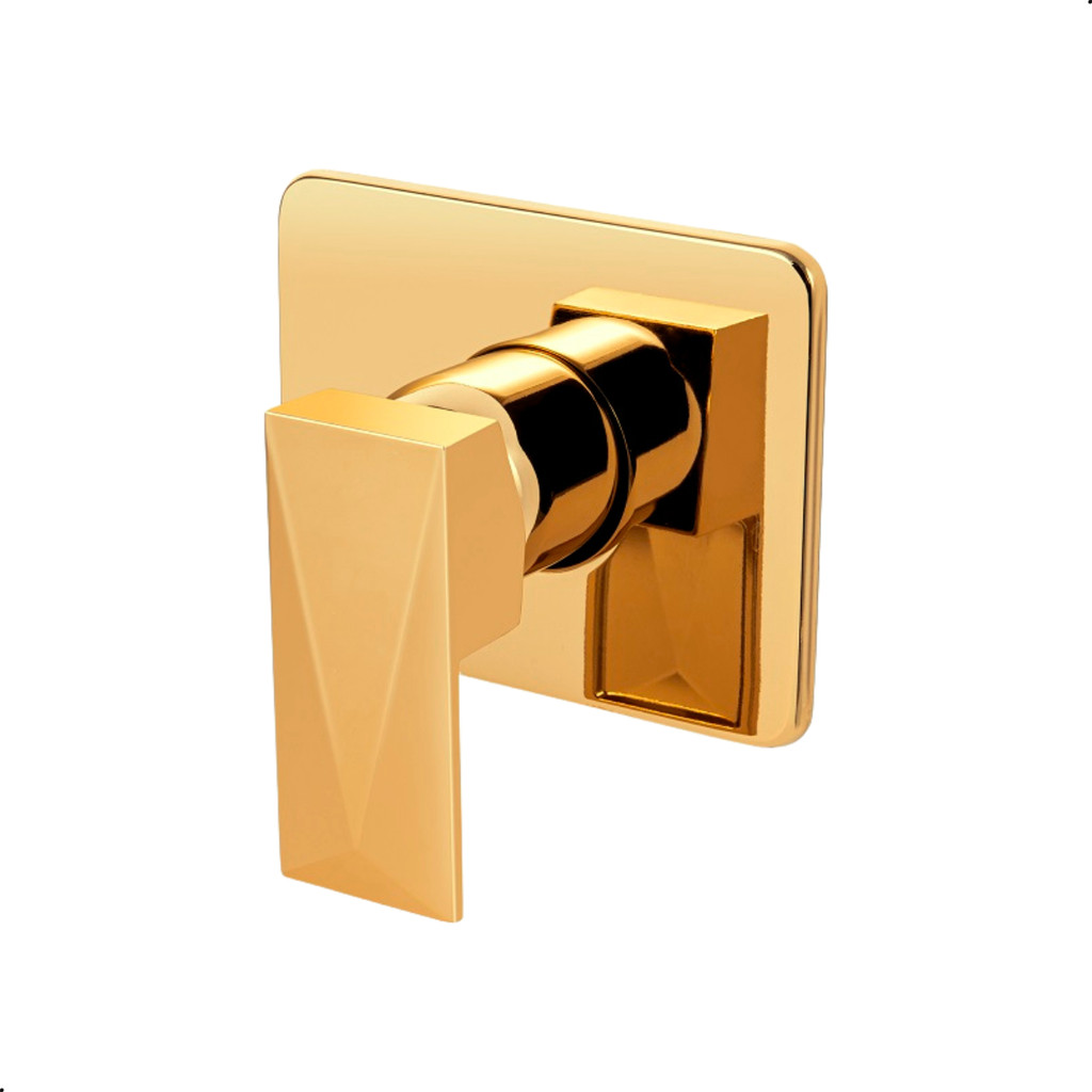 Acabamento de Registro Monocomando Padrão Docol Diamante Dourado