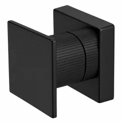 Acabamento para Registro Quadrado Cogumelo 1/2 Ou 3/4 Padrão Deca Metal Preto Fosco