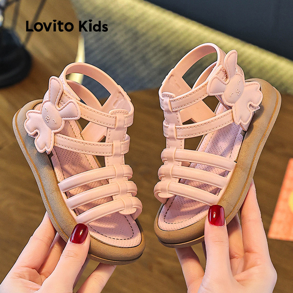 Lovito Kids Sandálias Elegantes Sapatos Romanos Sandálias para Menina LFA88X414