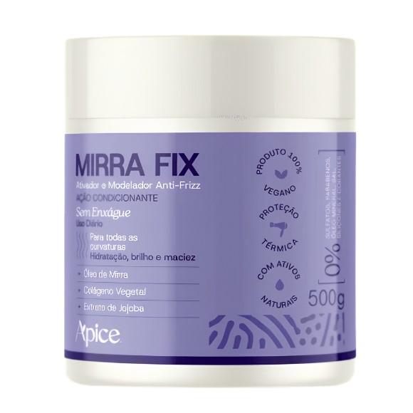 Ativador e Modelador Mirra Fix Ação Condicionante Ápice 500g