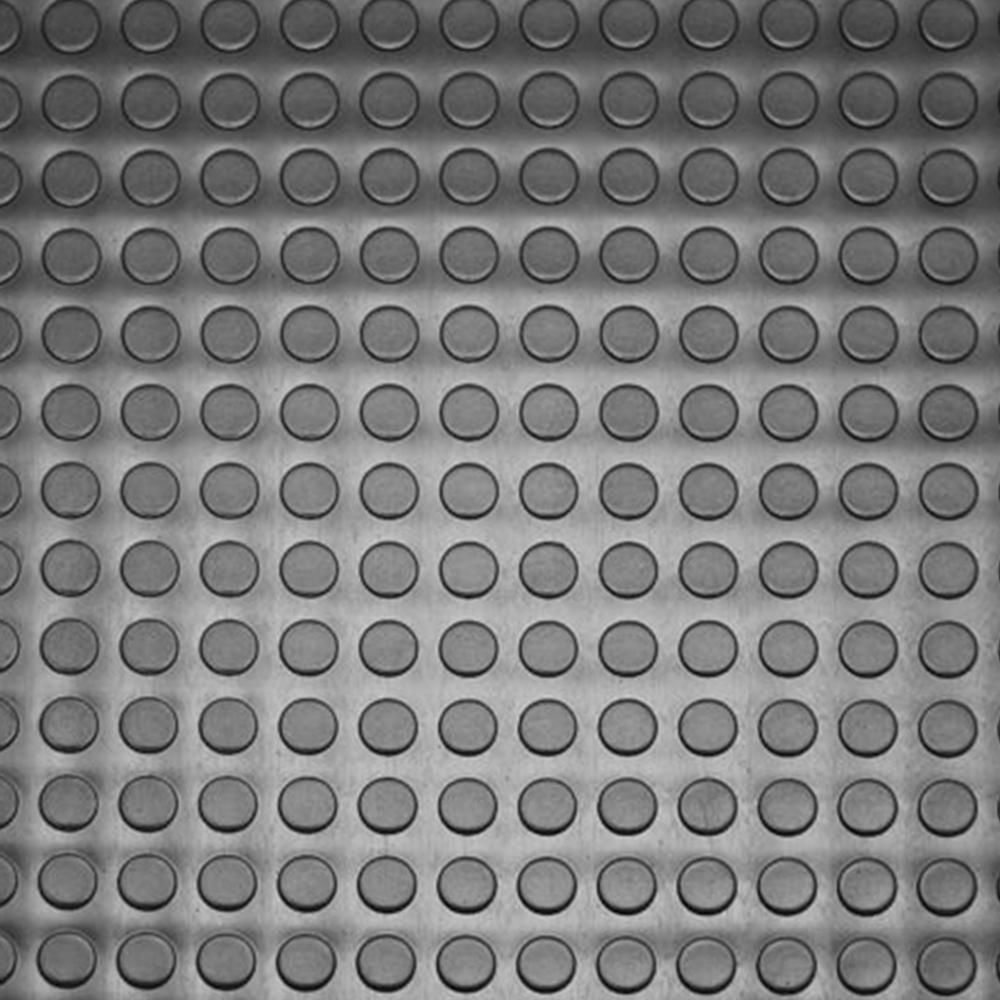 Piso moeda de borracha pastilhado 50x50 cm - Direct