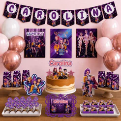 Kit Festa Guerreira Do K-pop Aniversário Só Bolinho Em Casa Nome Personalizado Decoração Mesversário