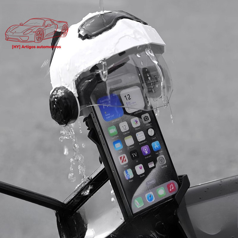 ​             Suporte de Telefone para Motocicleta à Prova de Choque - Navegação à Prova d'Água e Antivibração para Entr