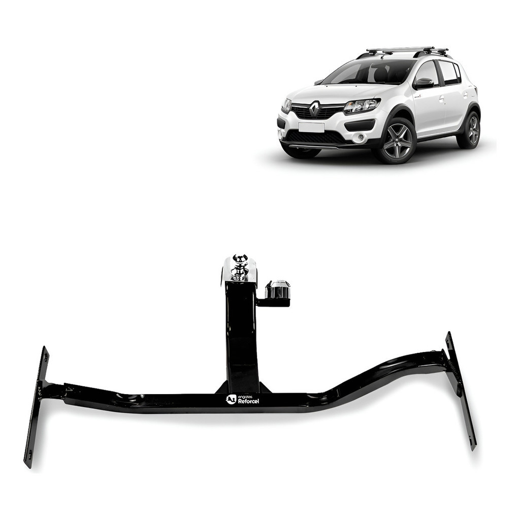 Engate Renault Sandero Stepway 2015-2025 500Kg Kit Completo RERE1006 Reforçado Inmetro Carretinha