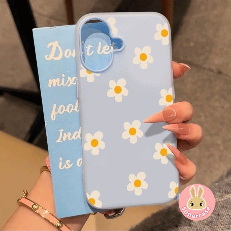 Capa De Telefone De Flor Simples Branca Para Samsung Galaxy A07 A13 A12 A11 A10 A10S A06 A05S A05 A04E A04S A04 A03S A03