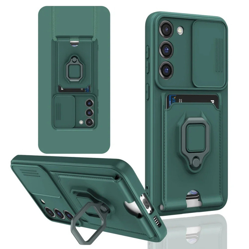 Para Samsung Galaxy A56 A36 A26 A16 A06 A17 A27 A57 A26 A33 A53 Capa Magnética para Telefone com Suporte e Proteção para