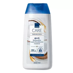 Loção Corporal 6 em 1 Avon Care Óleo de Coco 200ml