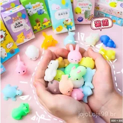Kit 30 Squishy Mochi Bichinho Macio De Apertar Pop It Fidget