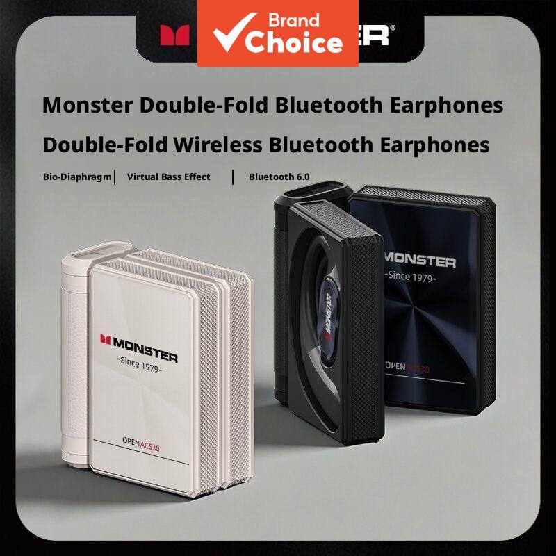 Fones De Ouvido Monster AC530 Sem Fio Bluetooth Intra-Auriculares Esportivos Para Corrida Com Cancelamento De Ruído Uso 