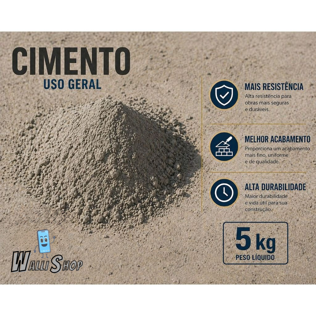Cimento Votoran 5kg Alta Resistência para Reparos e Construção