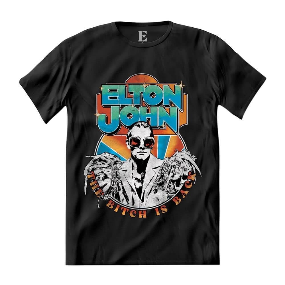 Camiseta Masculino The bitch is back Estampado Camisa 100% Algodão Feminino Plus Size Oversized Envio Rápido
