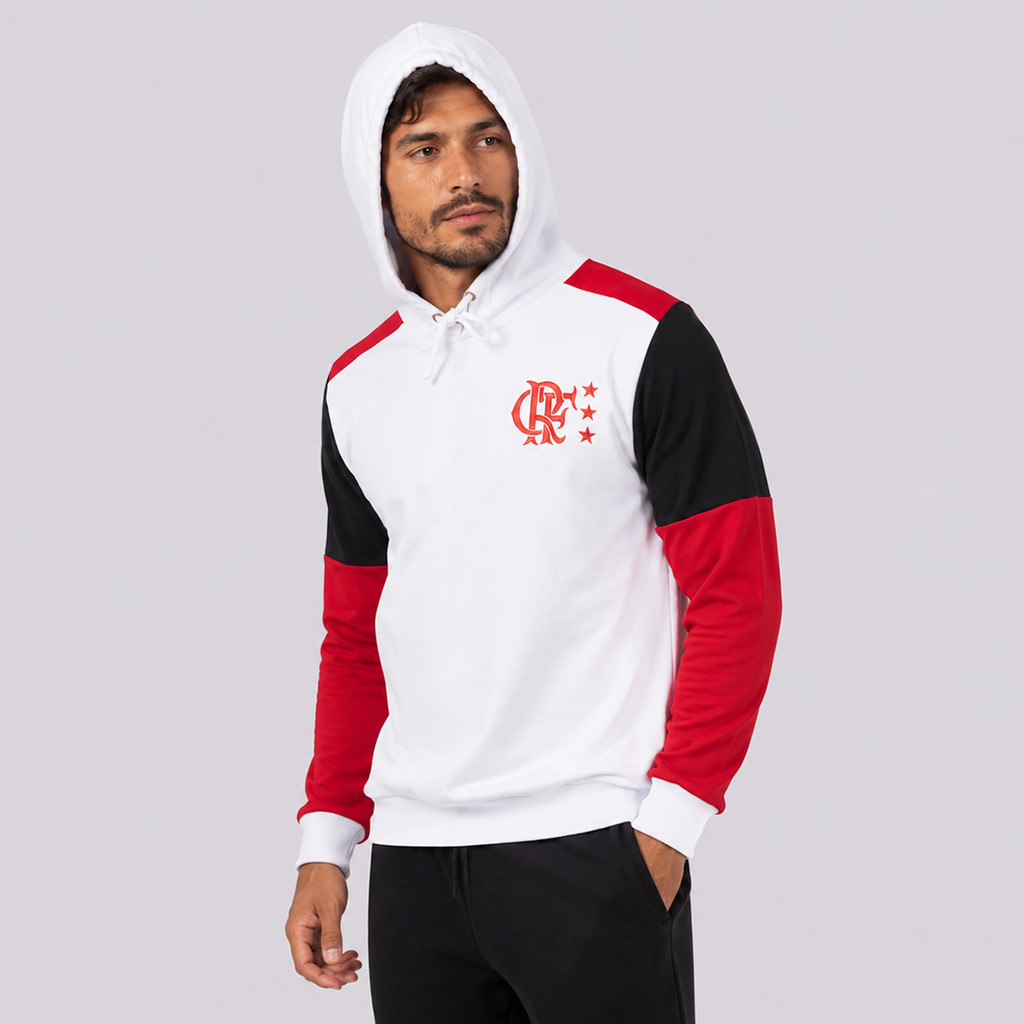 Moletom Flamengo Retrô 1981 Branco — imagem 2 de 2