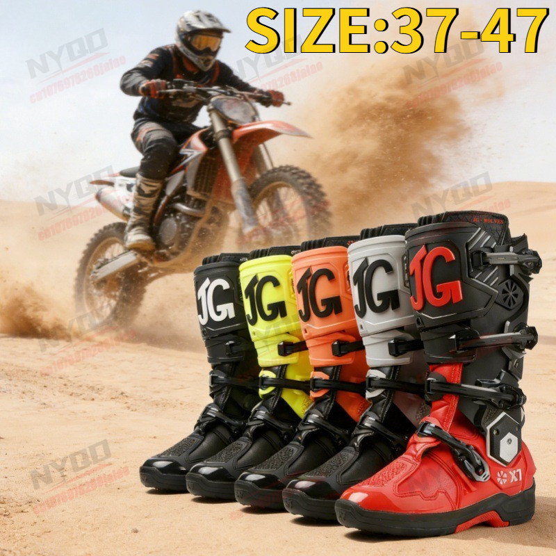 Sapatos De Equitação De Motocicleta Botas Off-road Masculino Antiderrapante Resistente Ao Desgaste Absorção De Choque E 