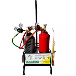 Conjunto de Solda Oxigênio Acetileno PPU Compact com Carrinho FAMABRAS