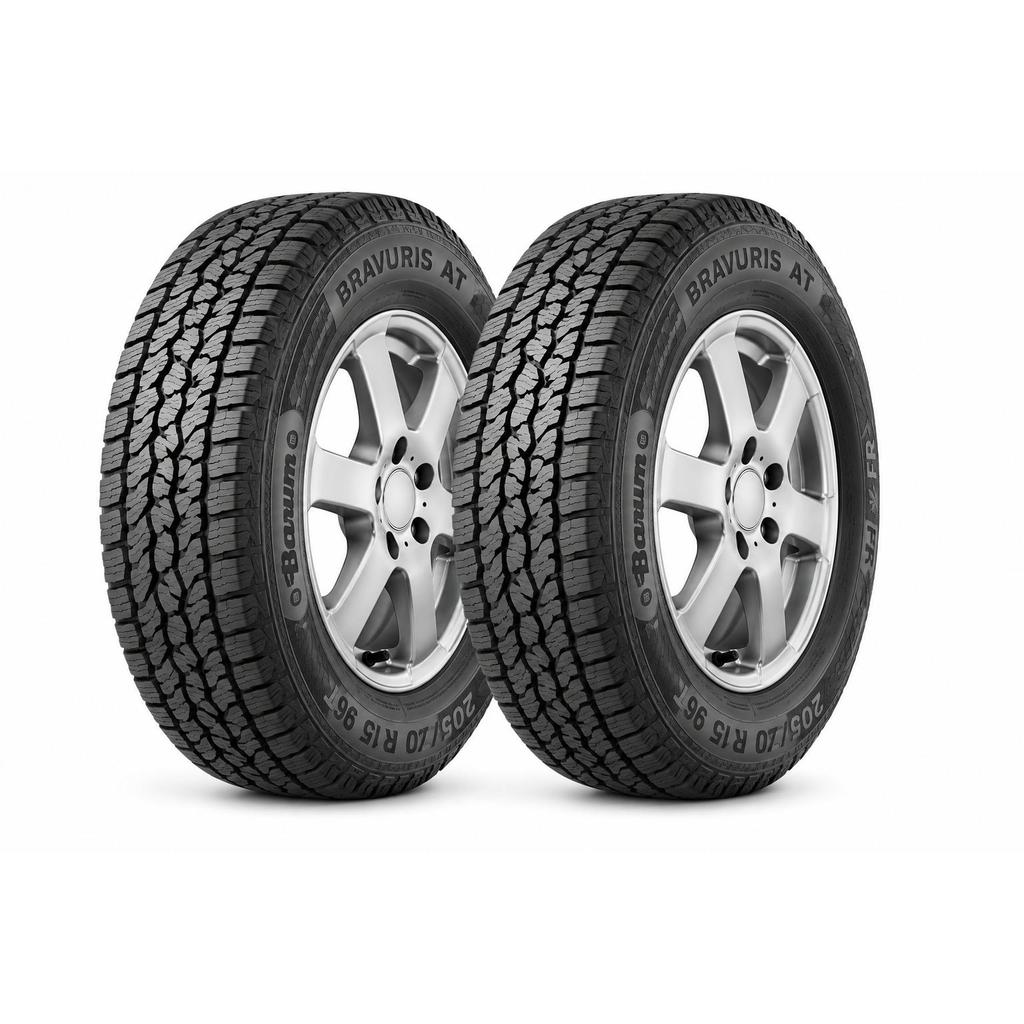 KIT COM 2 PNEU 205/70R15 96T FR BRAVURIS AT BARUM