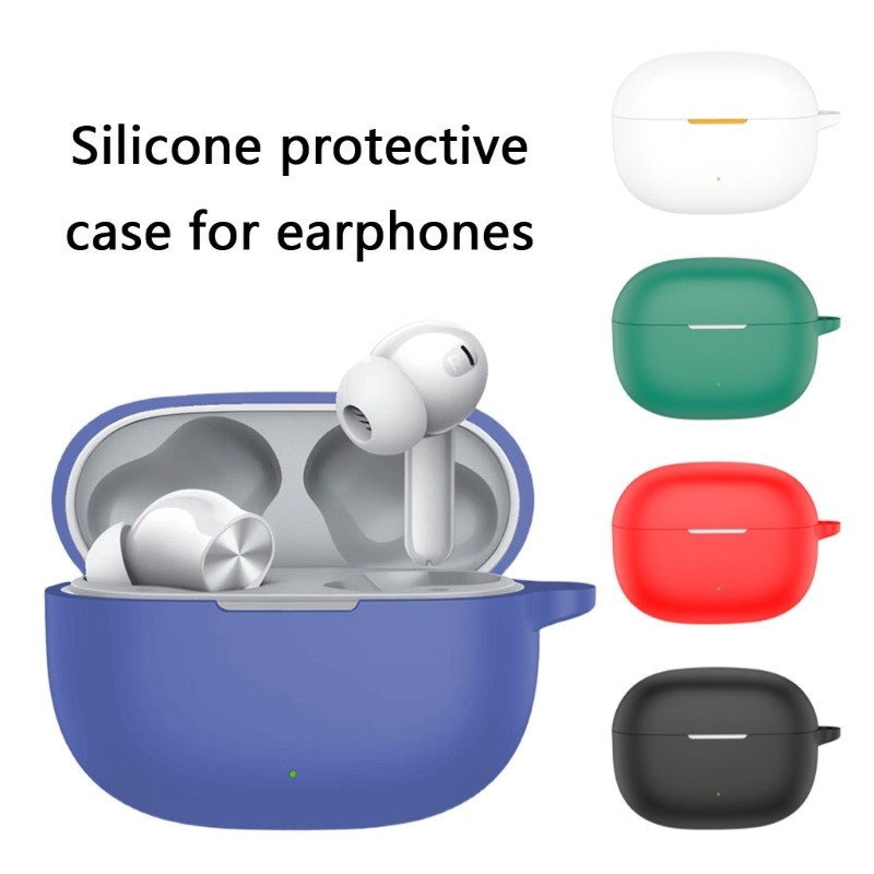 Capa Protetora de Silicone Macio para Realme Buds T200 Lite, Fones de Ouvido Sem Fio, À Prova de Choque, À Prova de Poei