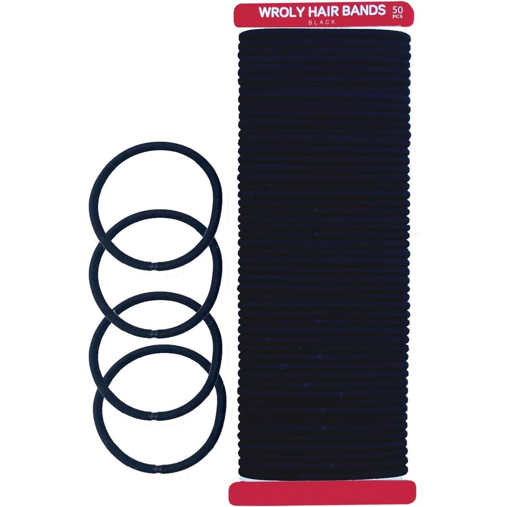 Elásticos de Cabelo WROLY, Elásticos de Cabelo para Mulheres, Prendedores de Rabo de Cavalo, Elásticos de Cabelo 4mm, El