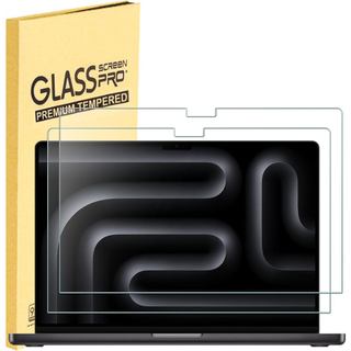 Pacote com 2 Protetores de Tela de Vidro Temperado para MacBook Pro de 16 polegadas (M4/ M4 Pro/ M4 Max/ M3/ M3 Pro/ M3 