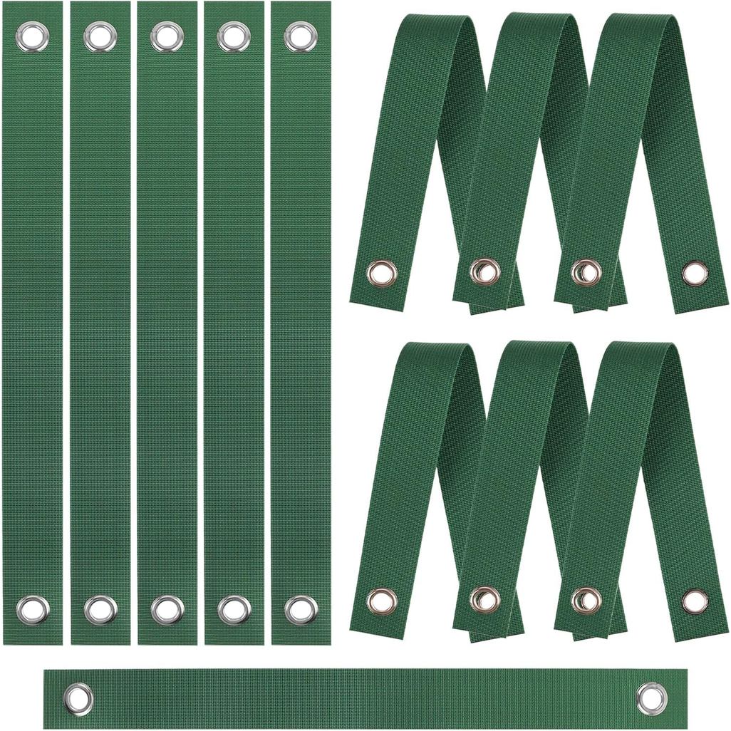 ZUFECY Pacote com 12 Cintas de Suporte para Árvores - Cintas de Nylon de Alta Resistência de 1,5 Polegadas para Suporte 