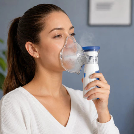 Nebulizador Inalador Portátil E Silencioso Ajustável Adequado Para Crianças E Adultos