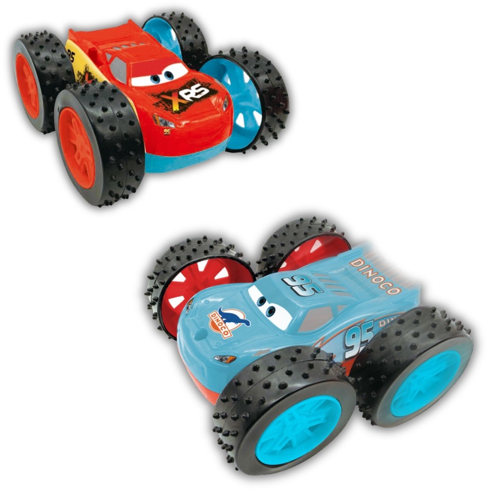 CARRINHO MCQUEEN BATE E VIRA DISNEY PIXAR TOYNG 2 EM 1 SUPER CARROS FILME BRINQUEDOS MENINOS DINOCO