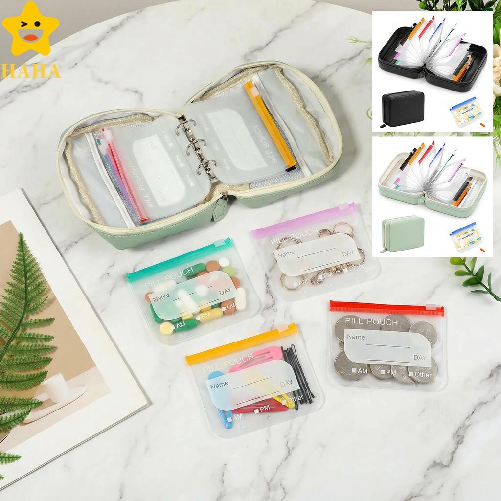 Organizador Portátil Para Pasta De Comprimidos , Reutilizável De Viagem Com 14 Bolsos Internos Codificados Por Cores Cas
