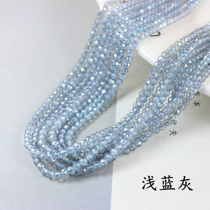 0.8#水晶镀彩扁珠超小实际2mm车轮珠 Acessórios Diy Acessórios de roupas