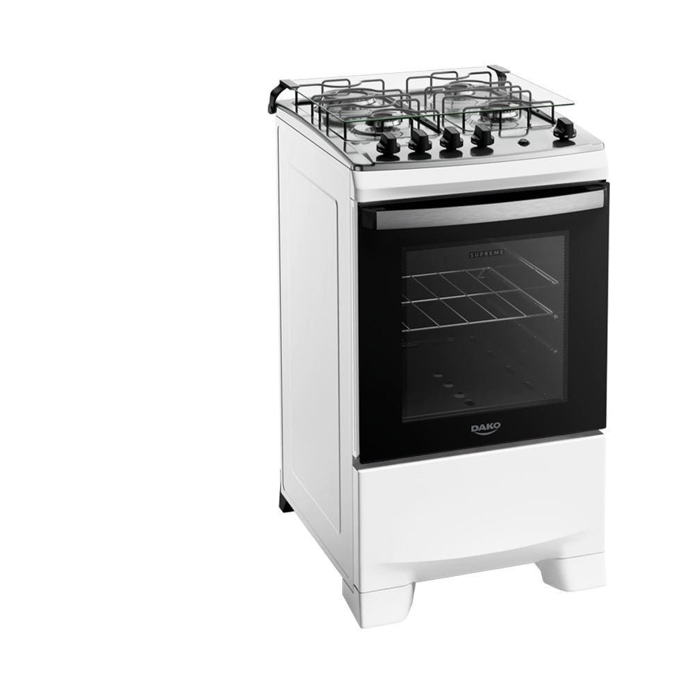 Fogão 4 Bocas Dako Supreme com Mesa em Inox e Acendimento Automático