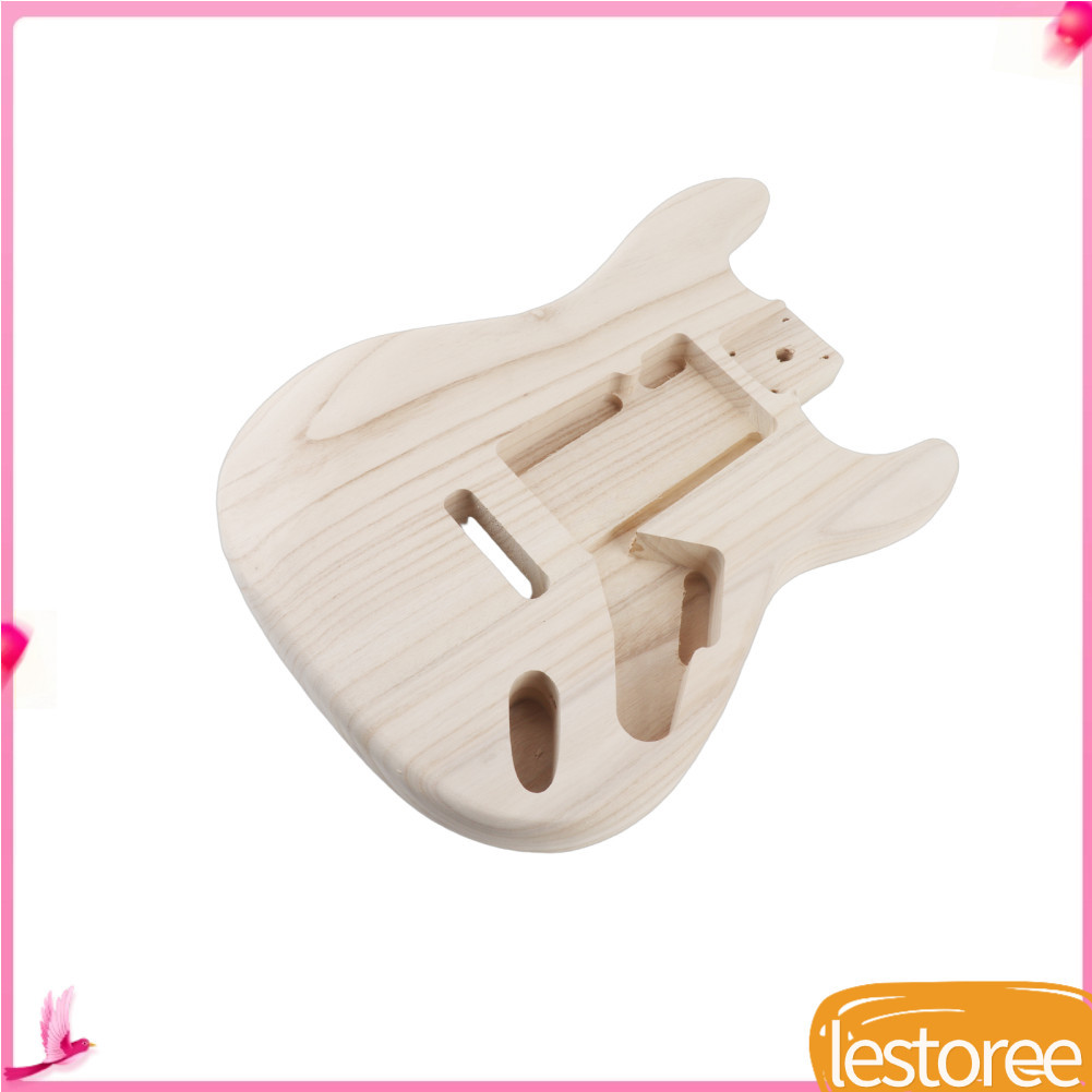 lestoree.br Corpo de barril de guitarra em bordo polido elétrico inacabado para acessórios ST