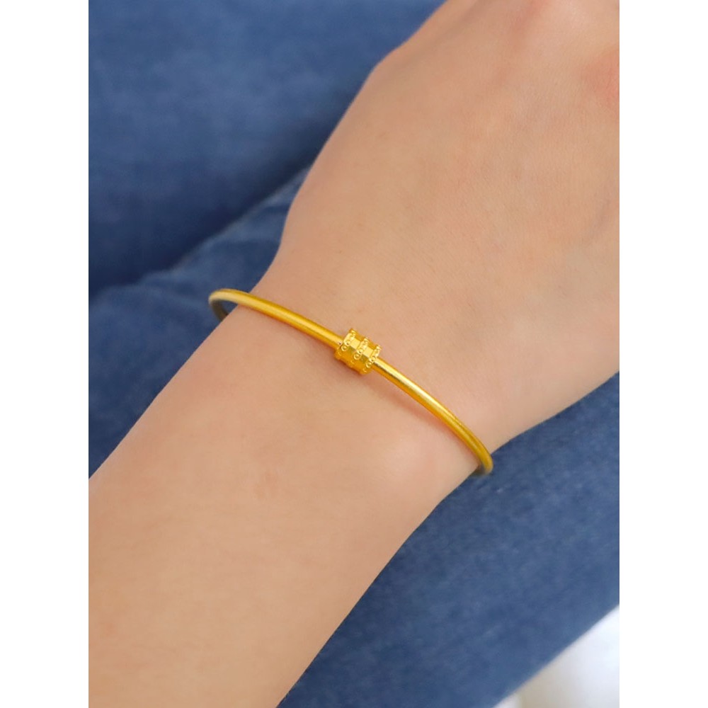 Vietnam areia ouro cintura pequena método antigo pulseira feminina banhado simulação amarelo pulseira círculo fino luz l