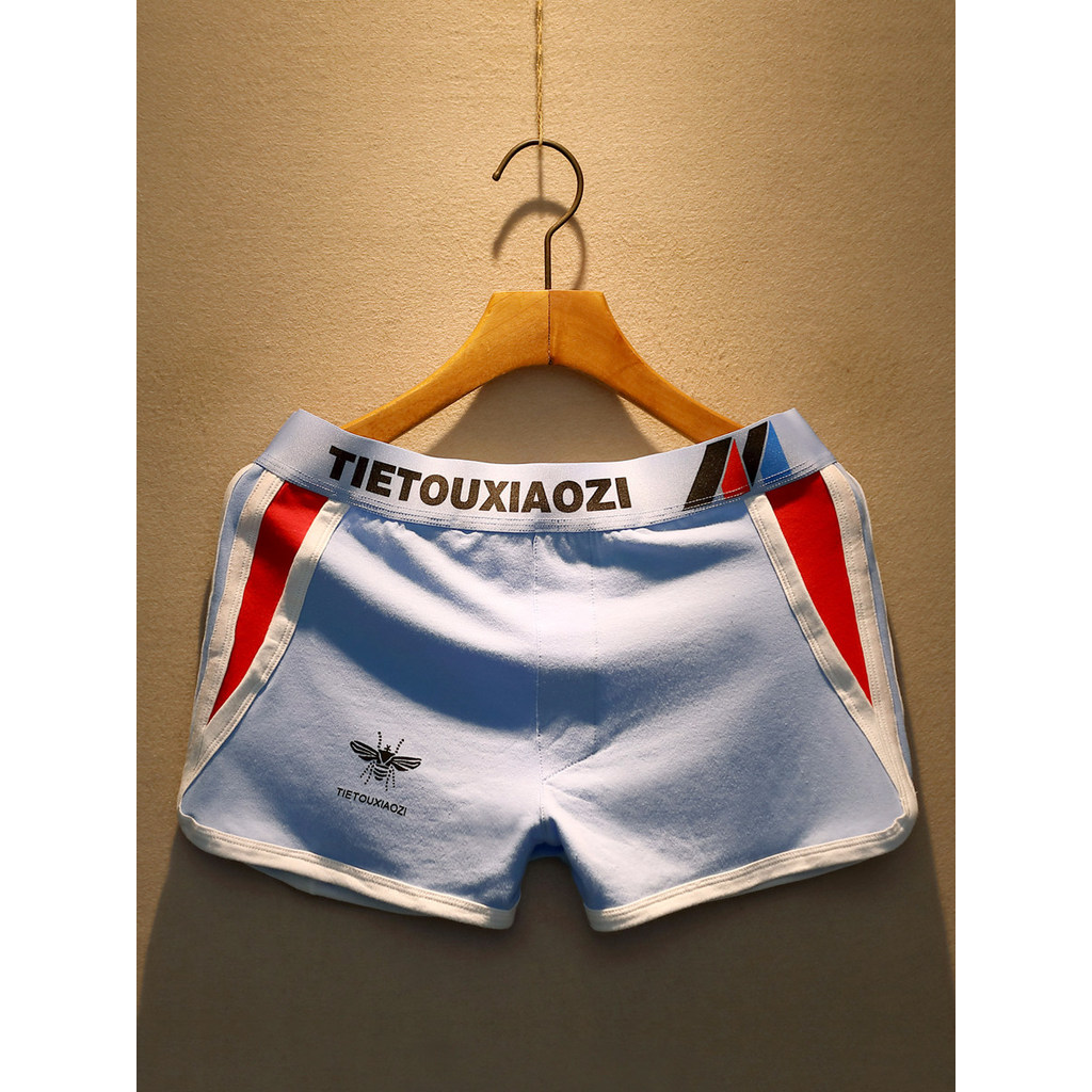 2 pacote masculino seta roupa interior Boxer Briefs puro algodão verão solto casa Shorts Plus Size calças de pijama calç