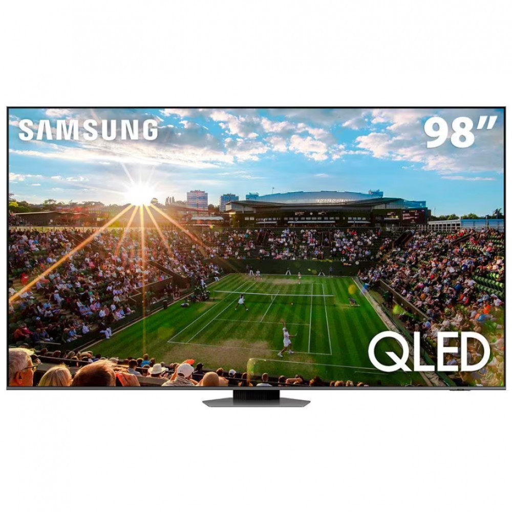 Smart TV 98 Polegadas QLED 4K Samsung 98Q80C SuperSlim Modo Game com IA Som Movimento Vir…