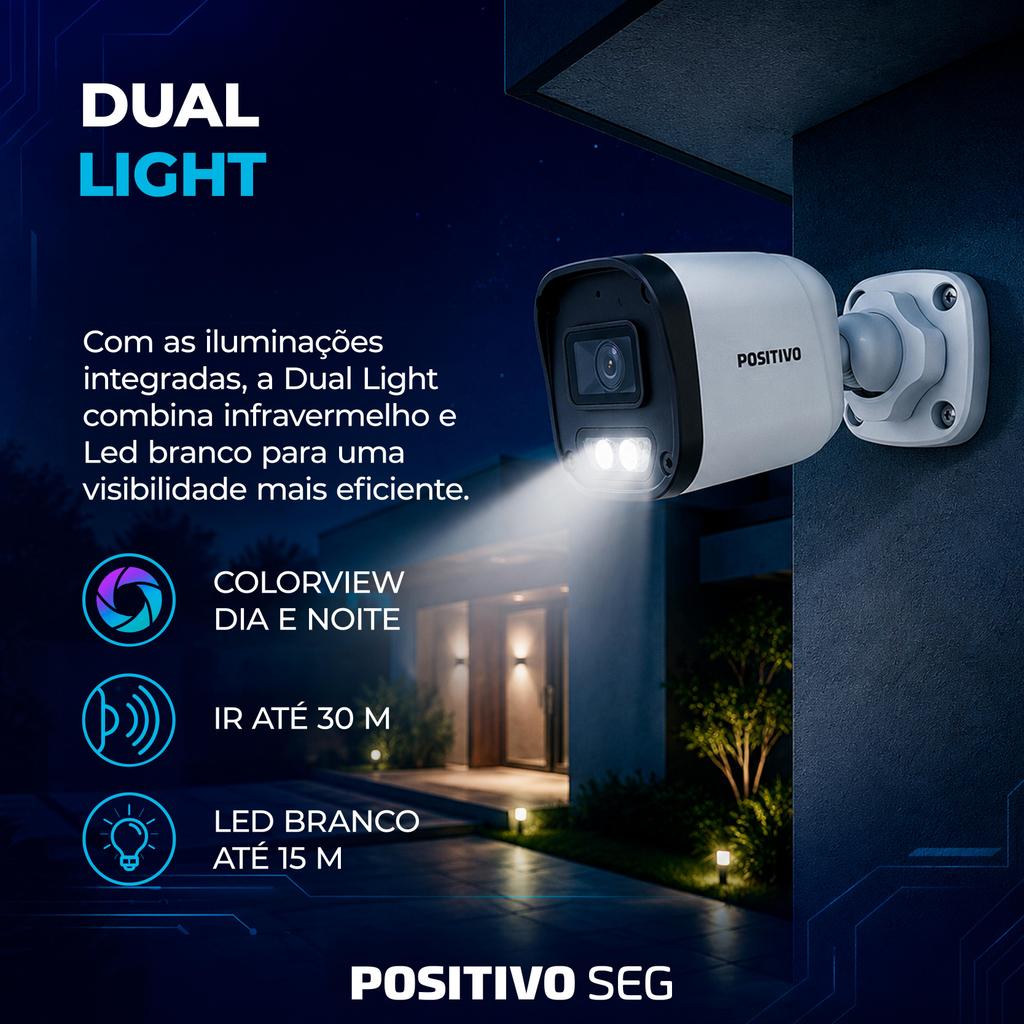 Câmera Positivo SEG IP Bullet CIP-BC1312-M 2MP Full HD, Lente 2.8 mm, Microfone Embutido, Visão Noturna IR 30 m, PoE · foto 2