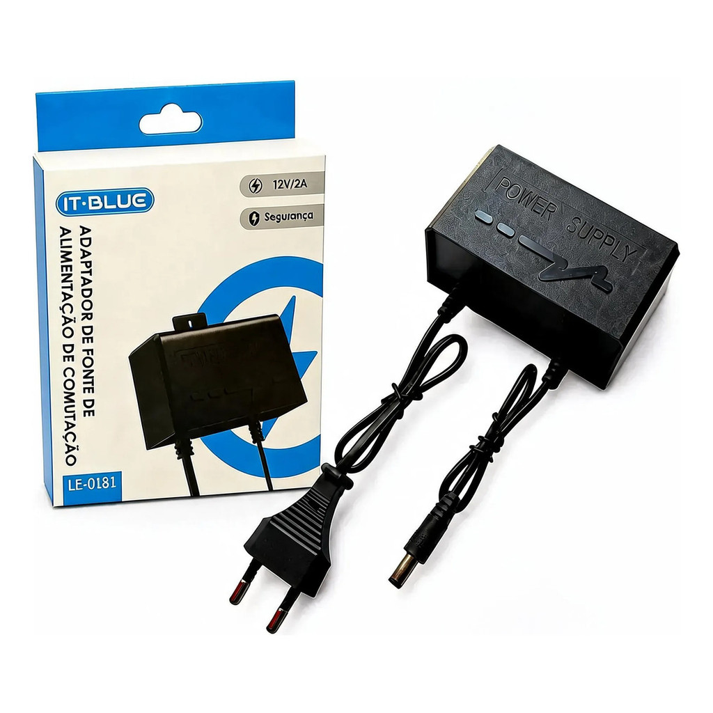 Fonte Prova D'agua 12v-2a 110-220v Para Camera Ip Speed Dome