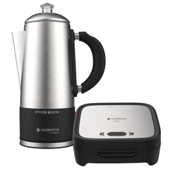 Kit Click Inox Cadence - Sanduicheira e Cafeteira Italiana
