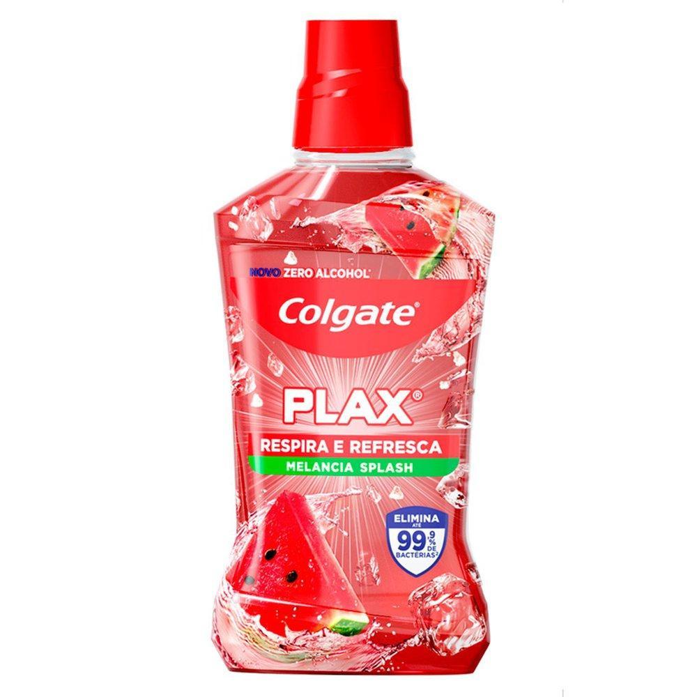 Enxaguante Bucal Colgate Plax Zero Álcool Melancia Respira e Refresca 500ml