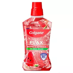Enxaguante Bucal Colgate Plax Zero Álcool Melancia Respira e Refresca 500ml