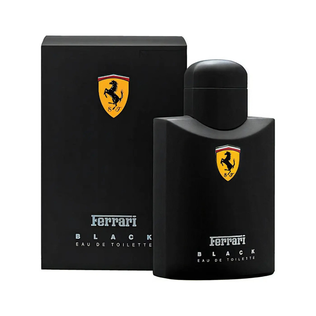 Ferrari Black Eau de Toilette 125ml Aroma Masculino Refinado com Excelente Projeção