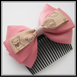 Feito à mão coreia versão coreana acessórios para o cabelo arco Rilakkuma cartão hairpin grampo de cabelo pente inserção