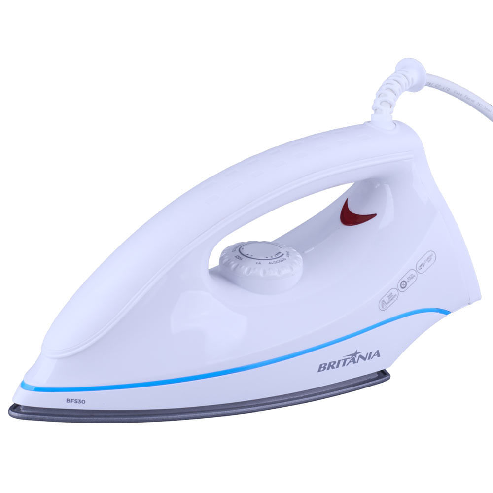 Ferro de Passar à Seco Britânia BFS30 Branco 127V