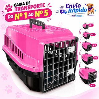 Caixa de transporte Transportadora Pet do 1 ao 5 Cachorro e Gato