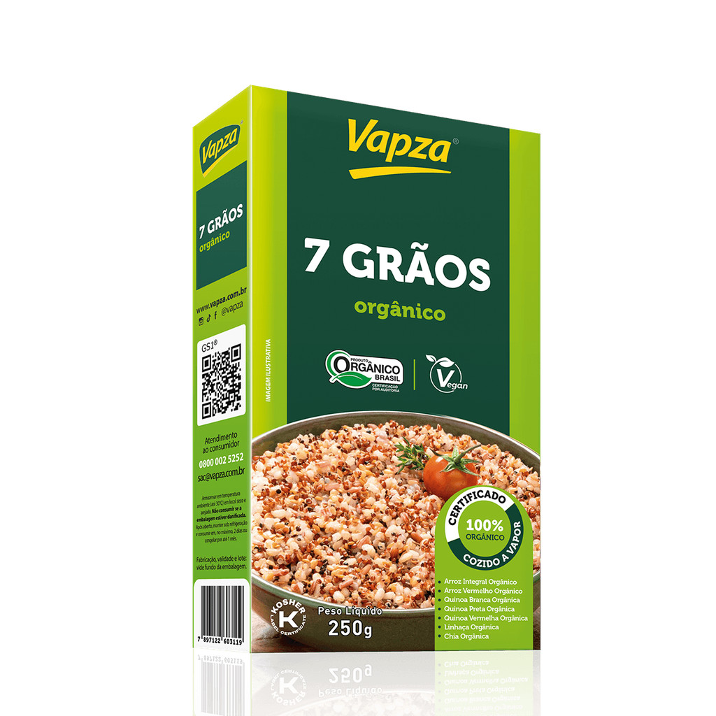 7 Grãos Orgânico 250G Vapza