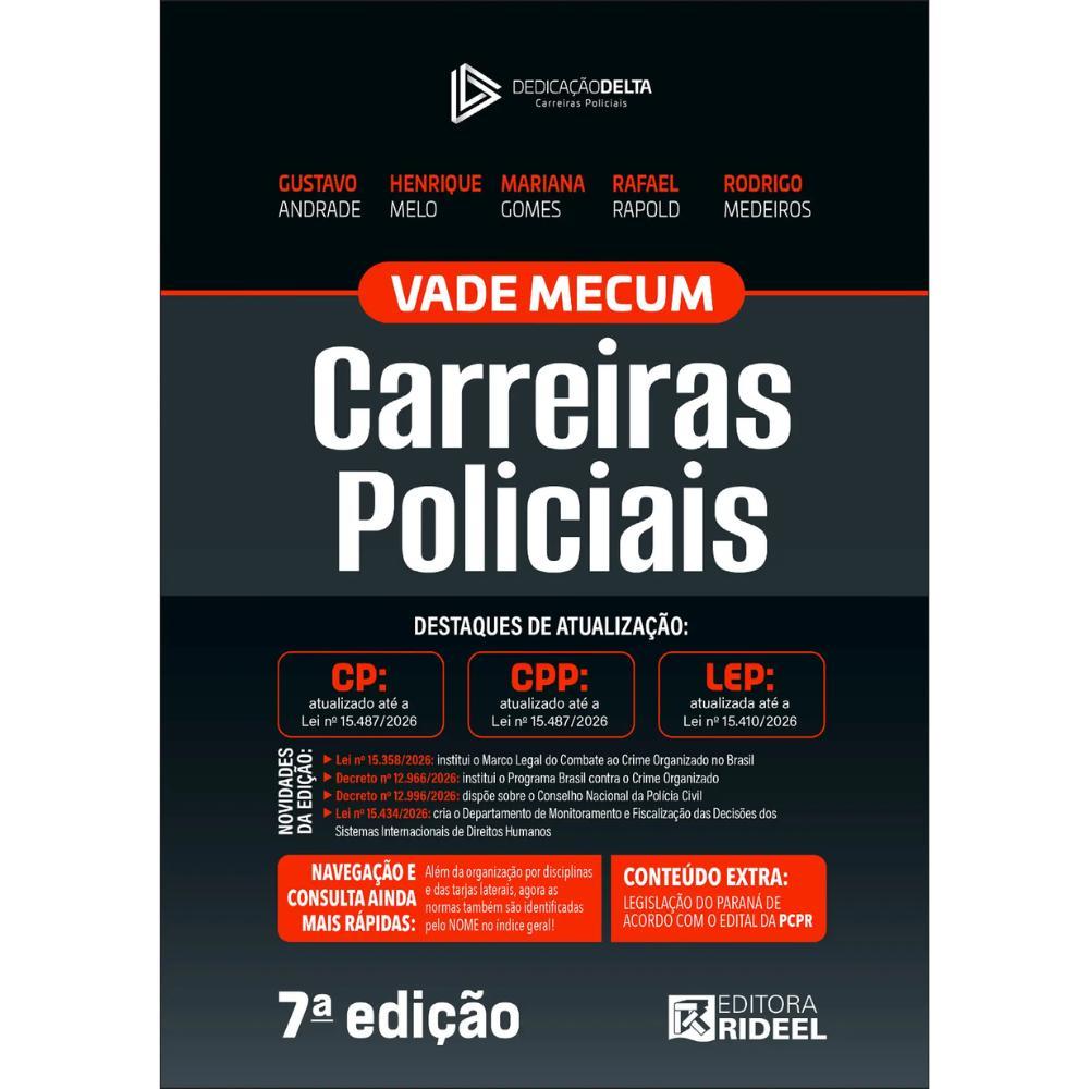Vade Mecum Carreiras Policiais - Dedicação Delta - PCPR (2026) — imagem 2 de 2