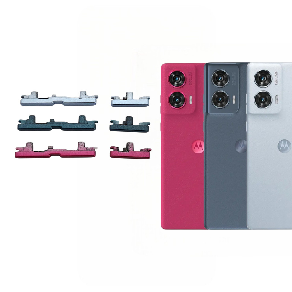 Botão Power Volume Para Moto Edge 50 Fusion XT2429-2 Lateral Externo