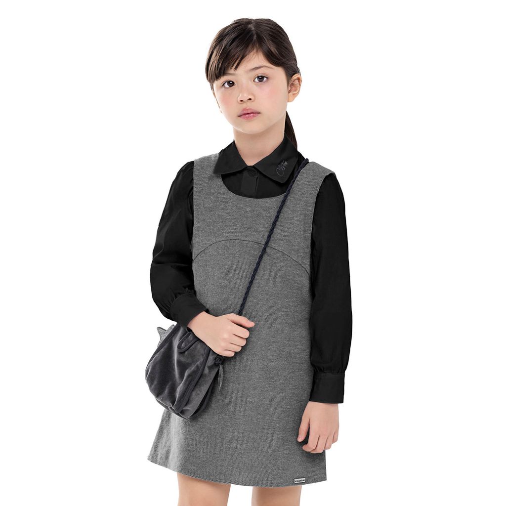 Conjunto Infantil Menina Camisa e Vestido Colorittá Preto