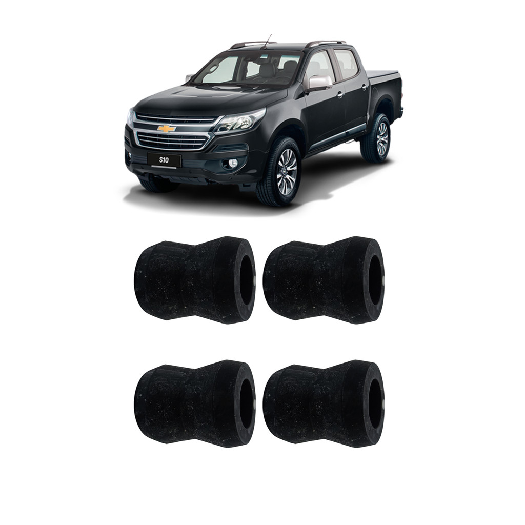 Kit 4 Buchas Amortecedor Traseiro Original S10 2012 A 2024