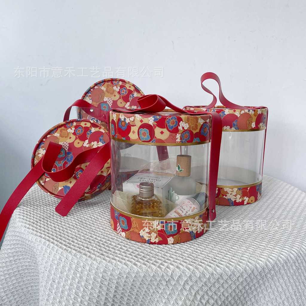 Caqui Ruyi novo estilo transparente PVC caixa de doces lembranças de casamento caixa de doces de casamento caixa de pres