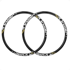 Kit 2 Aros 24 36 Furos Freio Disco bicicleta bike Downhill DH Freeride manobra Vmaxx Vzan Cor Preto