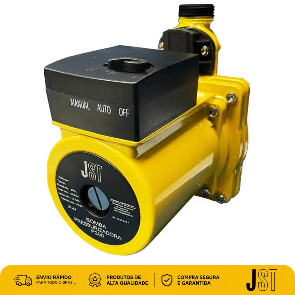 Bomba Pressurizadora de Água JST P300 127V 320W 3400L/h Silenciosa Chuveiro